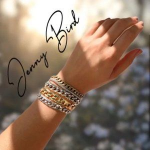 New Jenny Bird Austin Cuff Mixed Metals Chain Bracelet